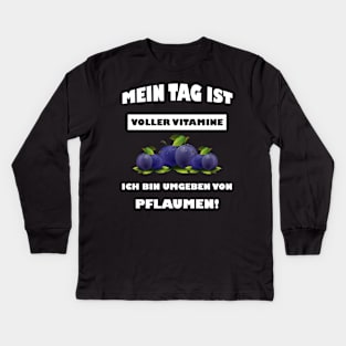 Mein Tag Ist Voller Vitamine Kids Long Sleeve T-Shirt